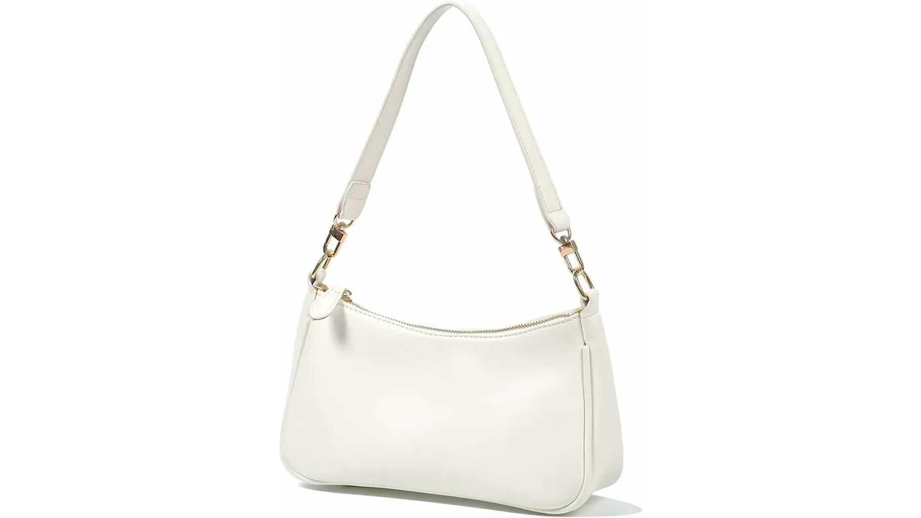 White Shoulder Bag Tote Handbags Review - Zipper Closure